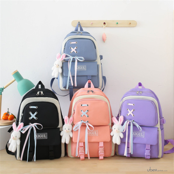 New Nylon Backpack for Girls, Korean-style Harajuku Style