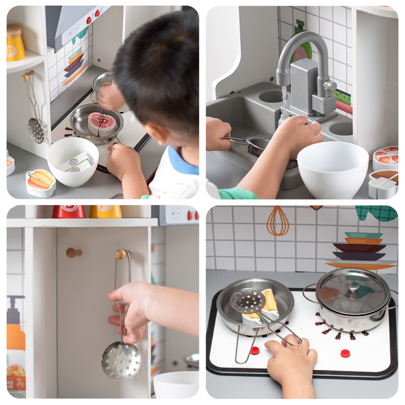 Educational Kitchen Toys for Boys and Girls Ages 3-6 - Pretend Play Simulation Set - Perfect Birthday Gift