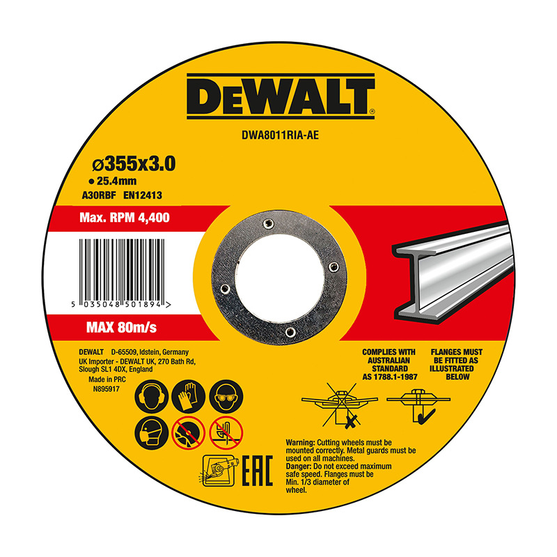 DEWALT, 355mm metal cutting disc D28720-A9