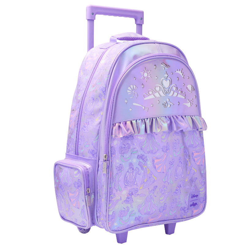 Australian Smiggle trolley school bags: large-capacity cartoon wheeled school bags, primary and middle school students' shoulder backpacks
