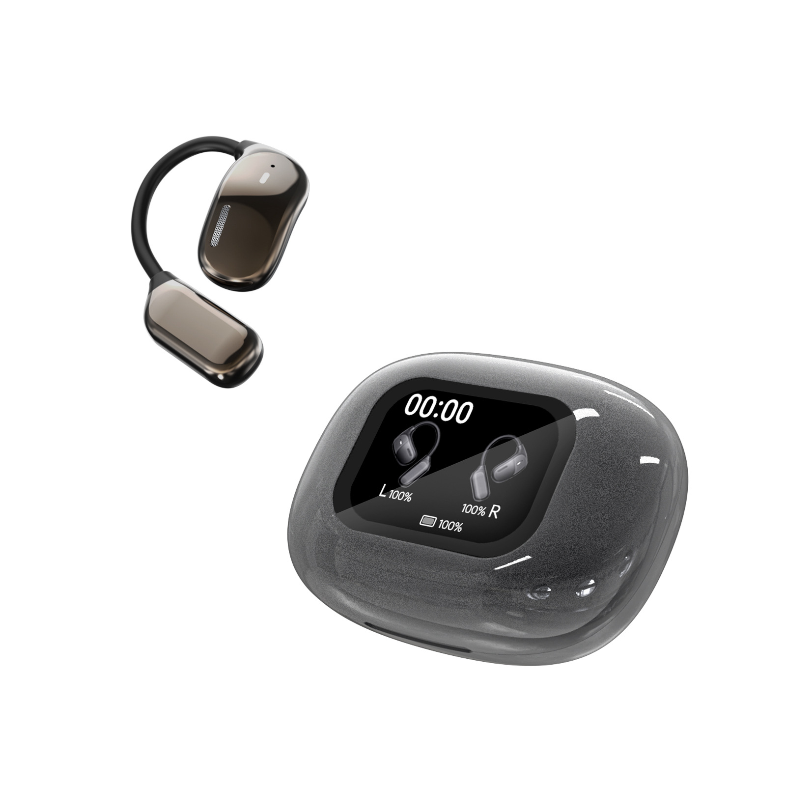 JM16 Cross - border TK Intelligent Real - time Translation Wireless Bluetooth Headset, High - definition Sound Quality, Ultra - long Battery Life Bluetooth Headset