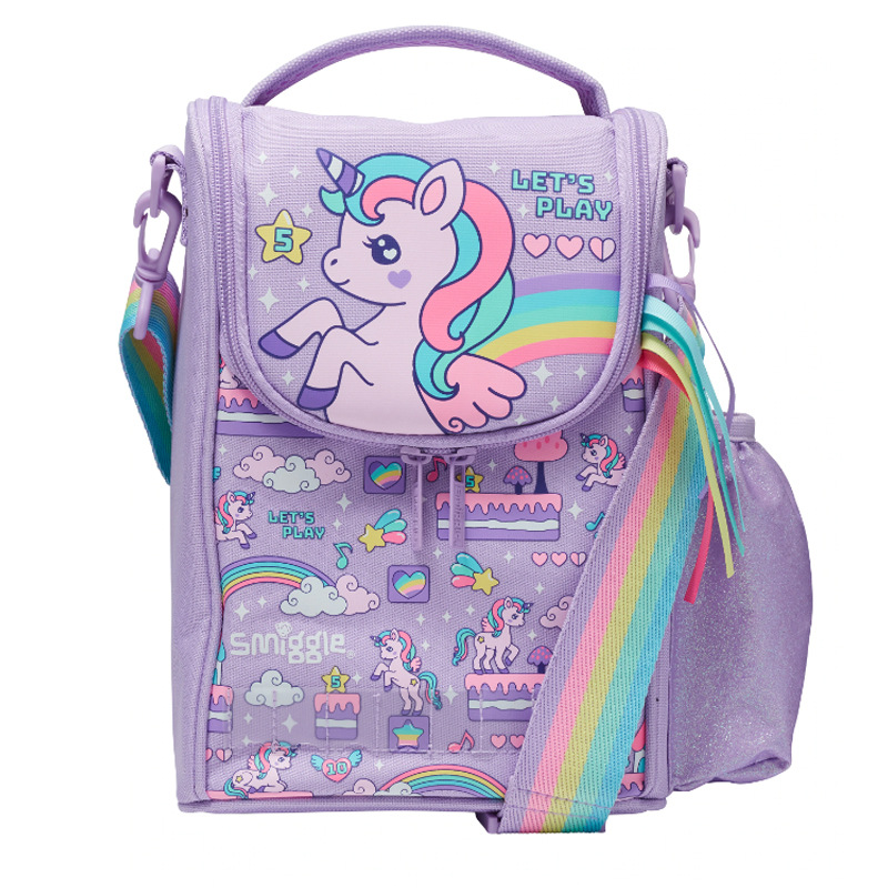 Australian Smiggle meal bags: thermal, lightweight, large-capacity, multi-functional and waterproof crossbody lunch box bags with cartoon designs for primary school students