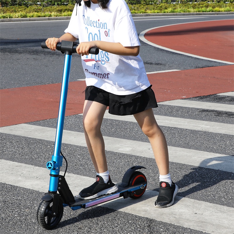 Foldable Children's Scooter Aluminum Alloy Kids Kick Scooter 3-in-1 Electric Scooter